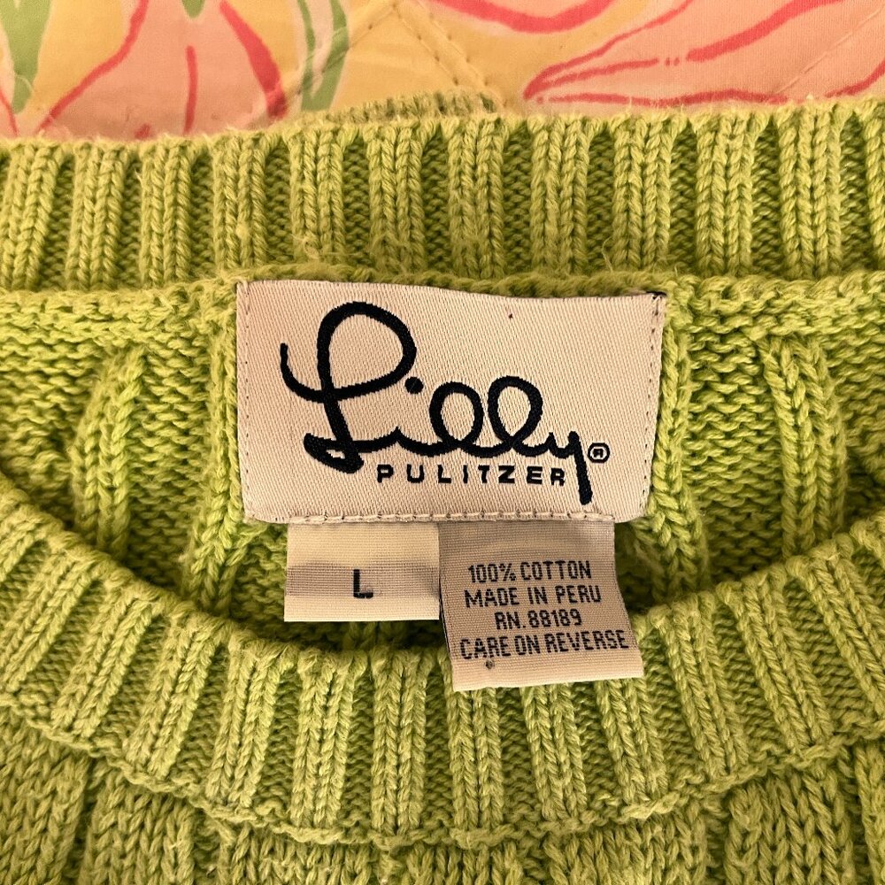 Lilly Pulitzer Cable Sweater Size L
